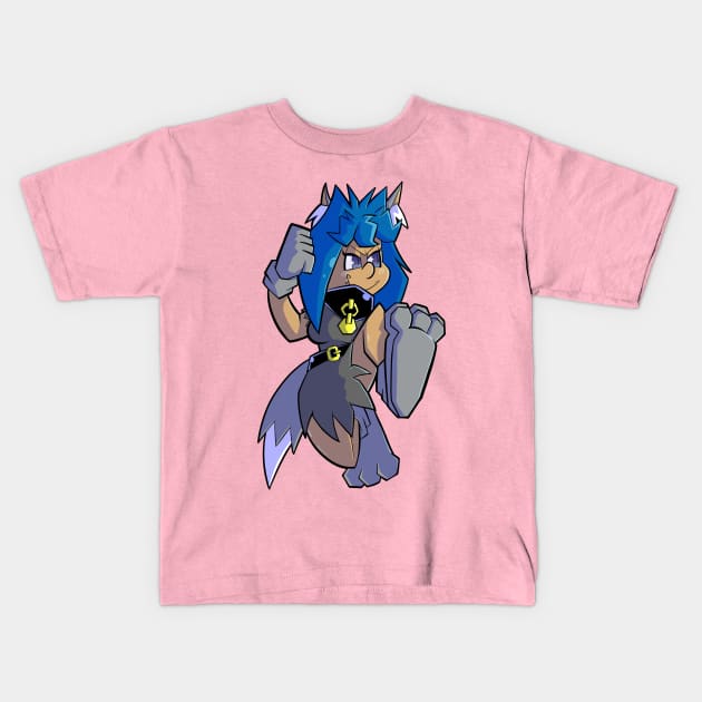 Jazzy Drive Kids T-Shirt by pembrokewkorgi